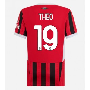 AC Milan Theo Hernandez #19 Dámské Domácí Dres 2024-25 Krátký Rukáv